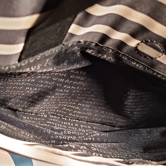 Kate Spade Classic  Nylon Stripe Laptop Commuter Bag 13" - Picture 6 of 12